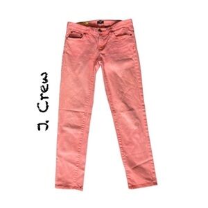 J. Crew Factory Jeans Coral Toothpick Stretch Jeans, 27